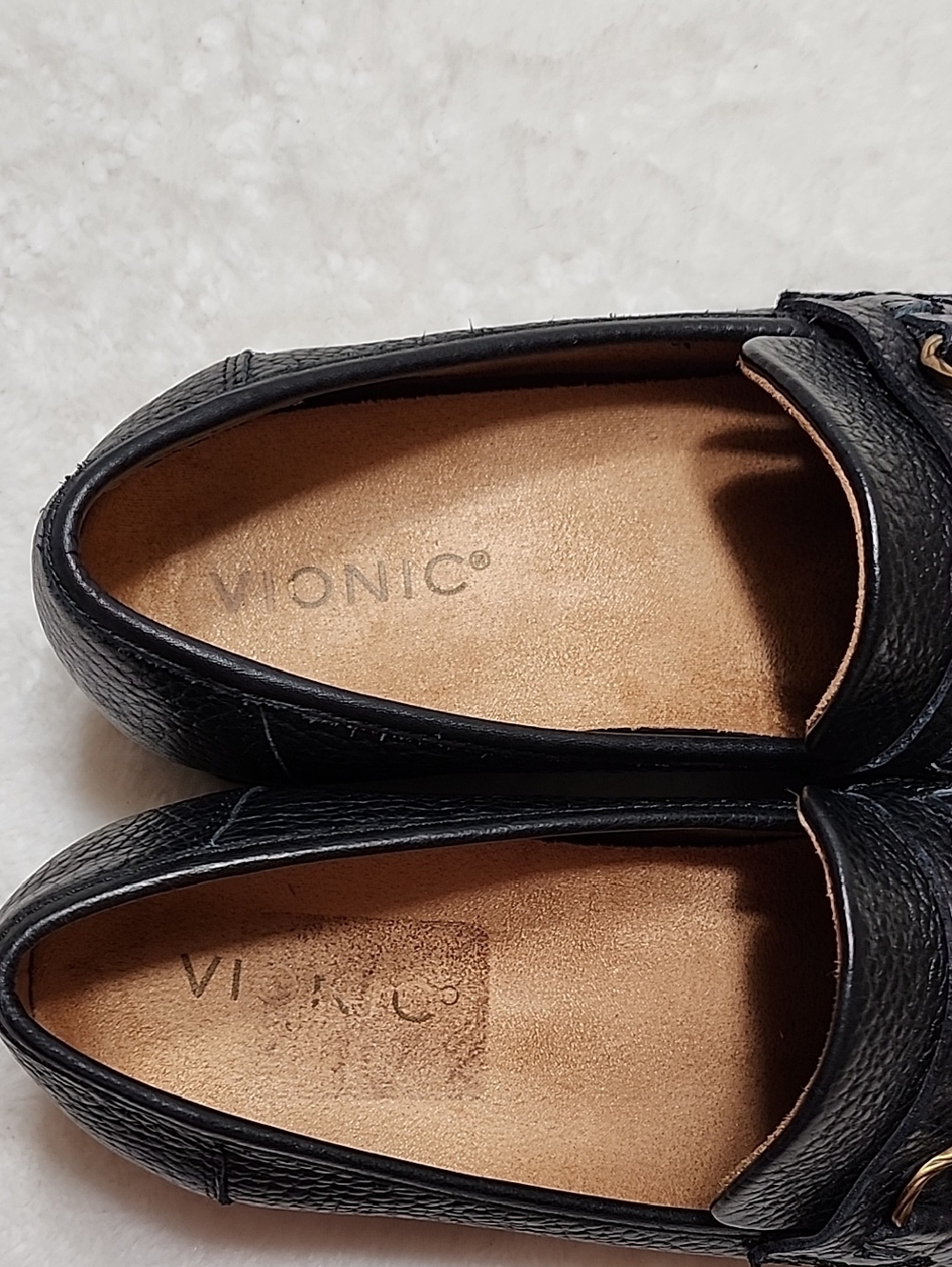 Vionic Women's Emalyn Slip-On Loafers Black Leather 6.5 - Picture 8 of 16